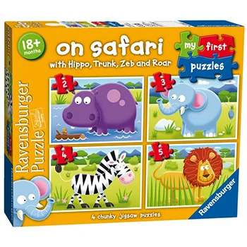 Ravensburger slagalica moje prve puzle 4 u 1 safari RA07301 Ravensburger slagalica moje prve puzle 4 u 1 safari RA07301